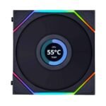 Lian Li Uni Fan TL120 Reverse Blade Case Fan, Black (Triple Pack with Controller) 2