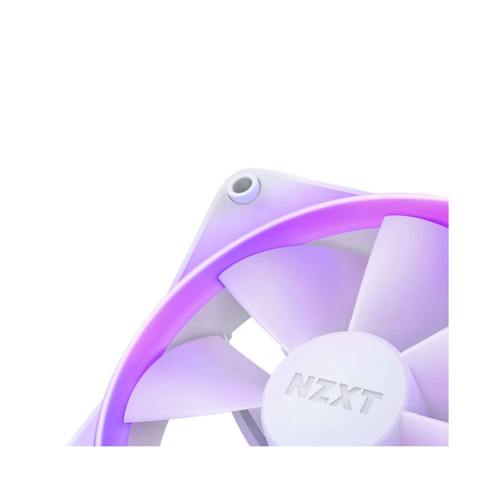 NZXT F120 RGB Core Triple Pack - White, Hub-Mounted Fans with RGB Controller 2