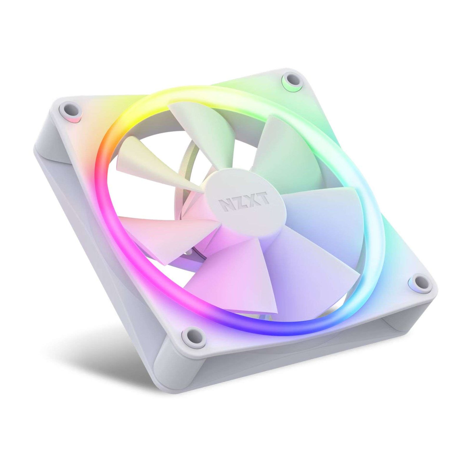 NZXT F120 RGB Core Triple Pack - White, Hub-Mounted Fans with RGB Controller 3