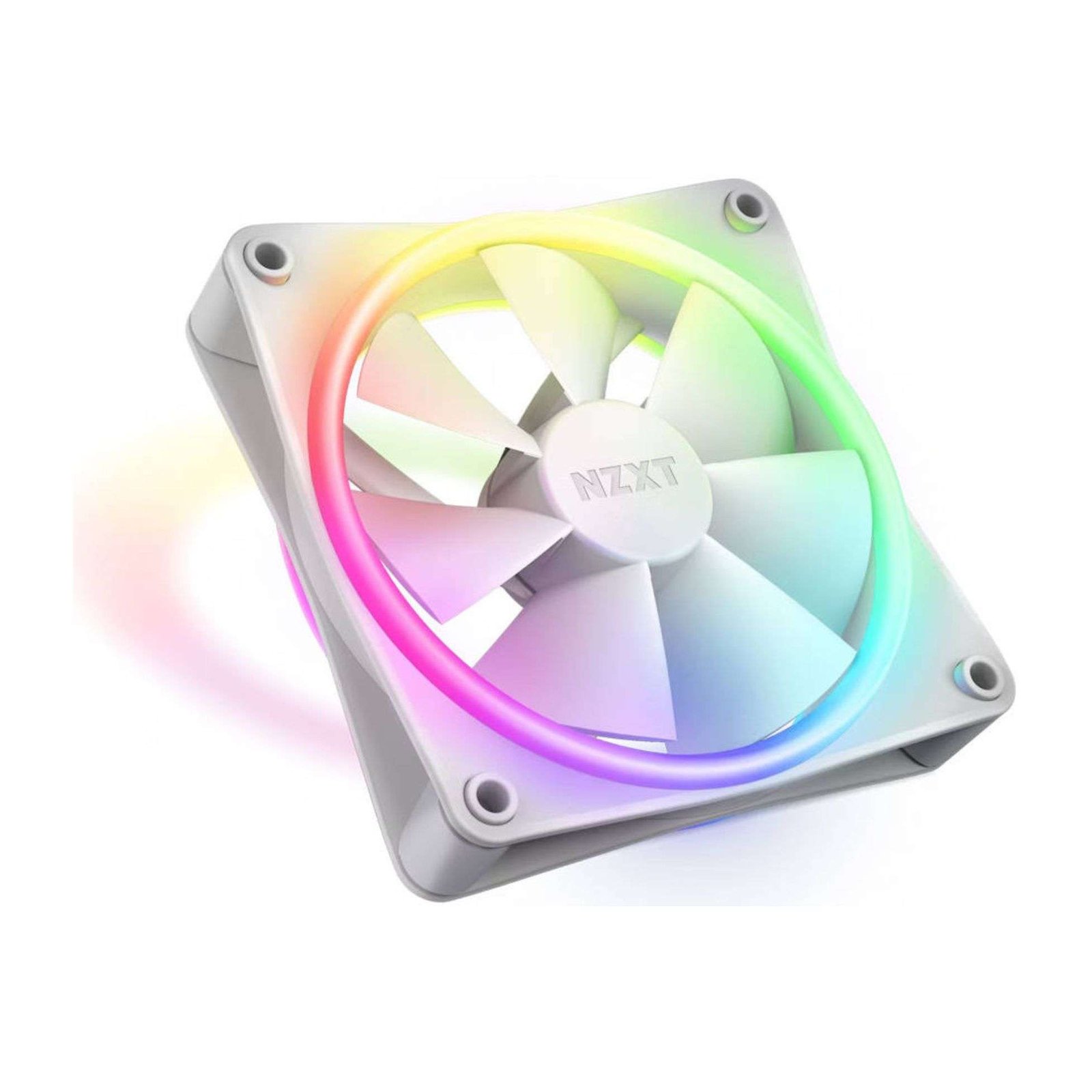 NZXT F120 RGB Duo Single Pack Computer Fan - White 2