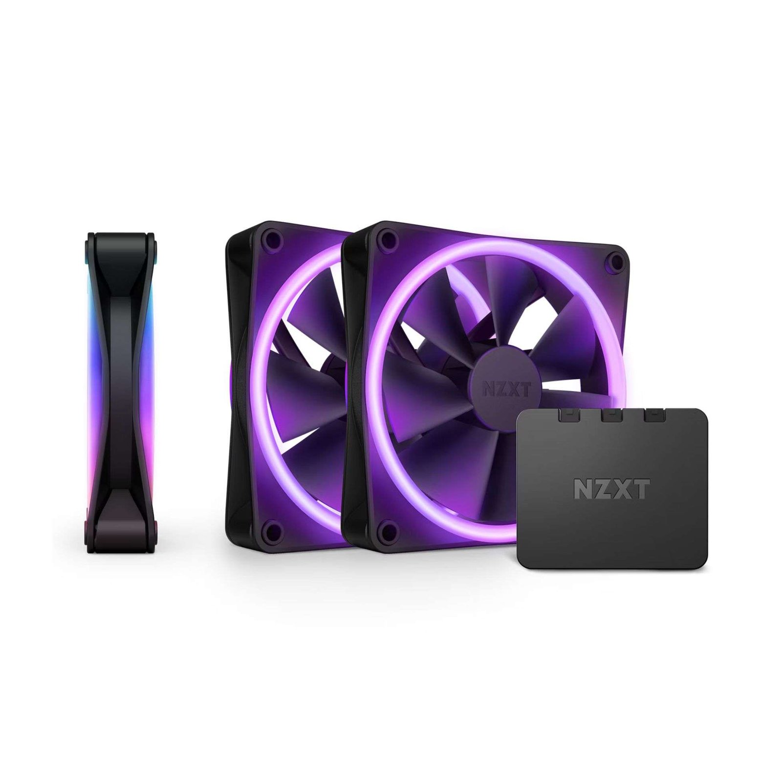 NZXT F120 RGB Duo Triple Pack Fan - Black with RGB Controller 1