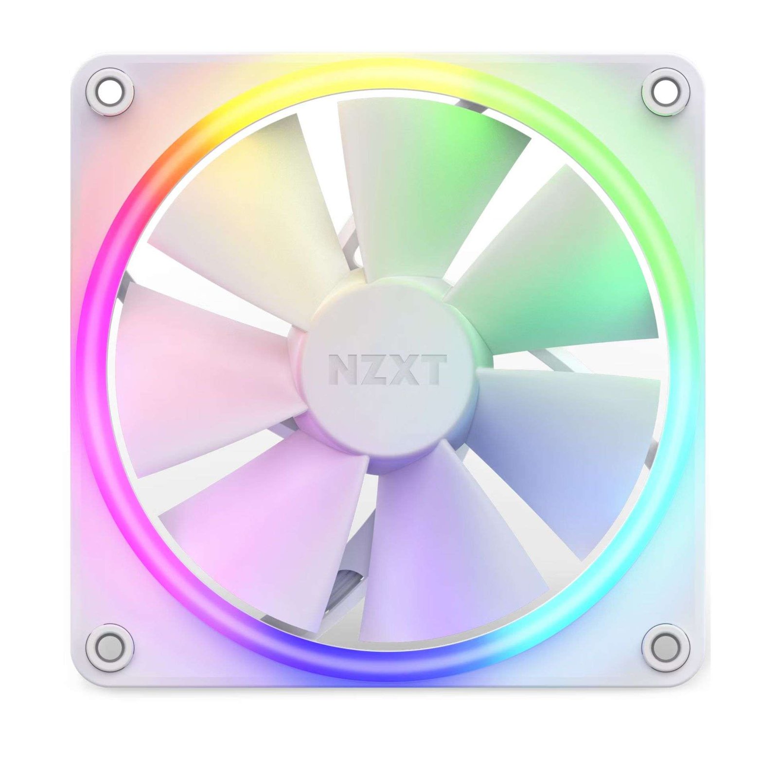 NZXT F120 RGB PWM Fan - White, Smart Frame Design 1