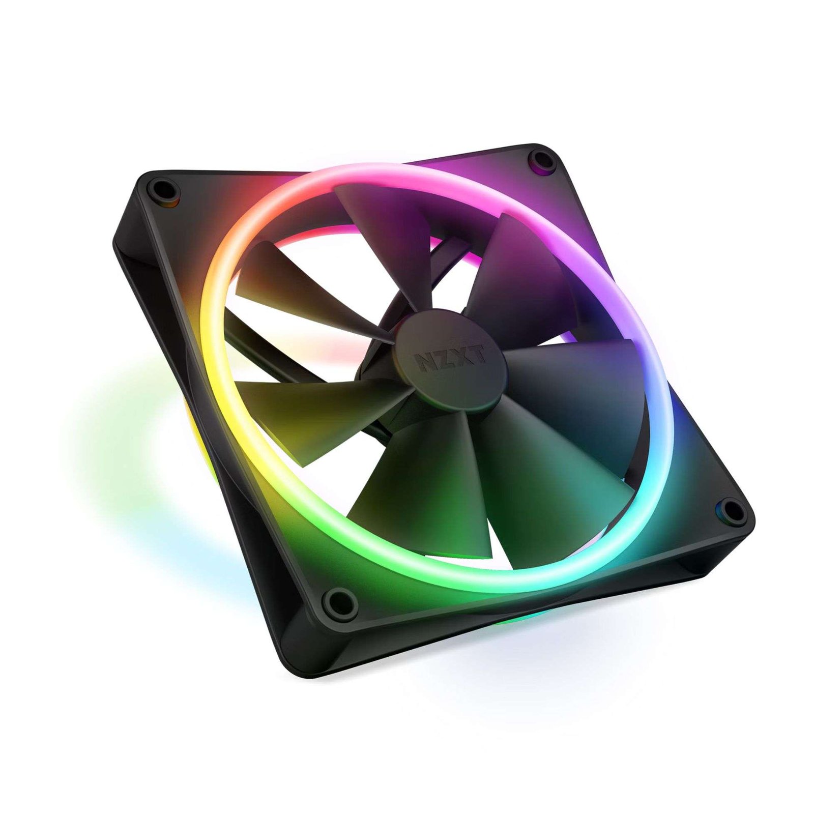 NZXT F140 RGB DUO 140mm Dual-Sided RGB Fan - Twin Pack, Black 2