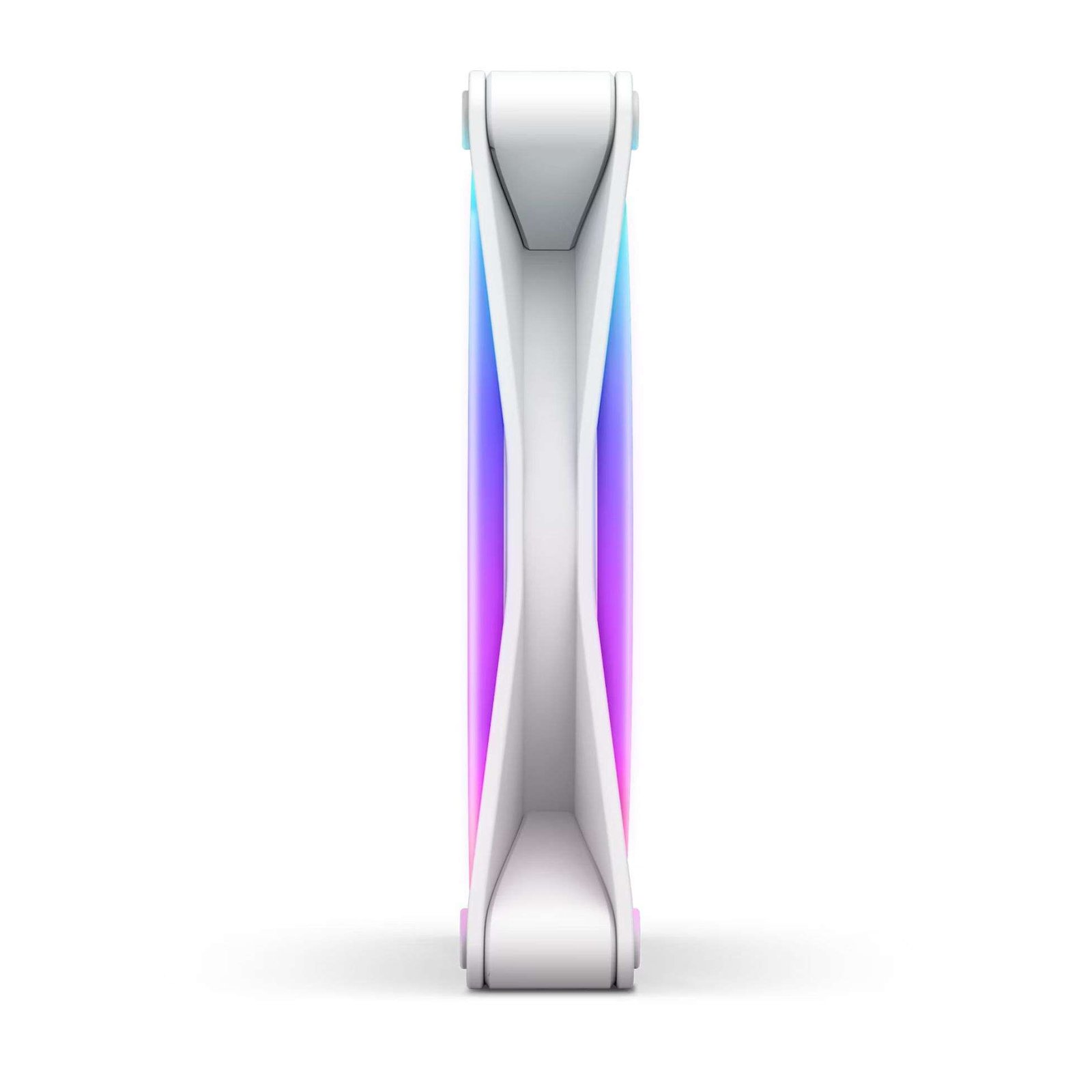 NZXT F140 RGB DUO 140mm Dual-Sided RGB Fan with RGB Controller - Single Pack, White 3