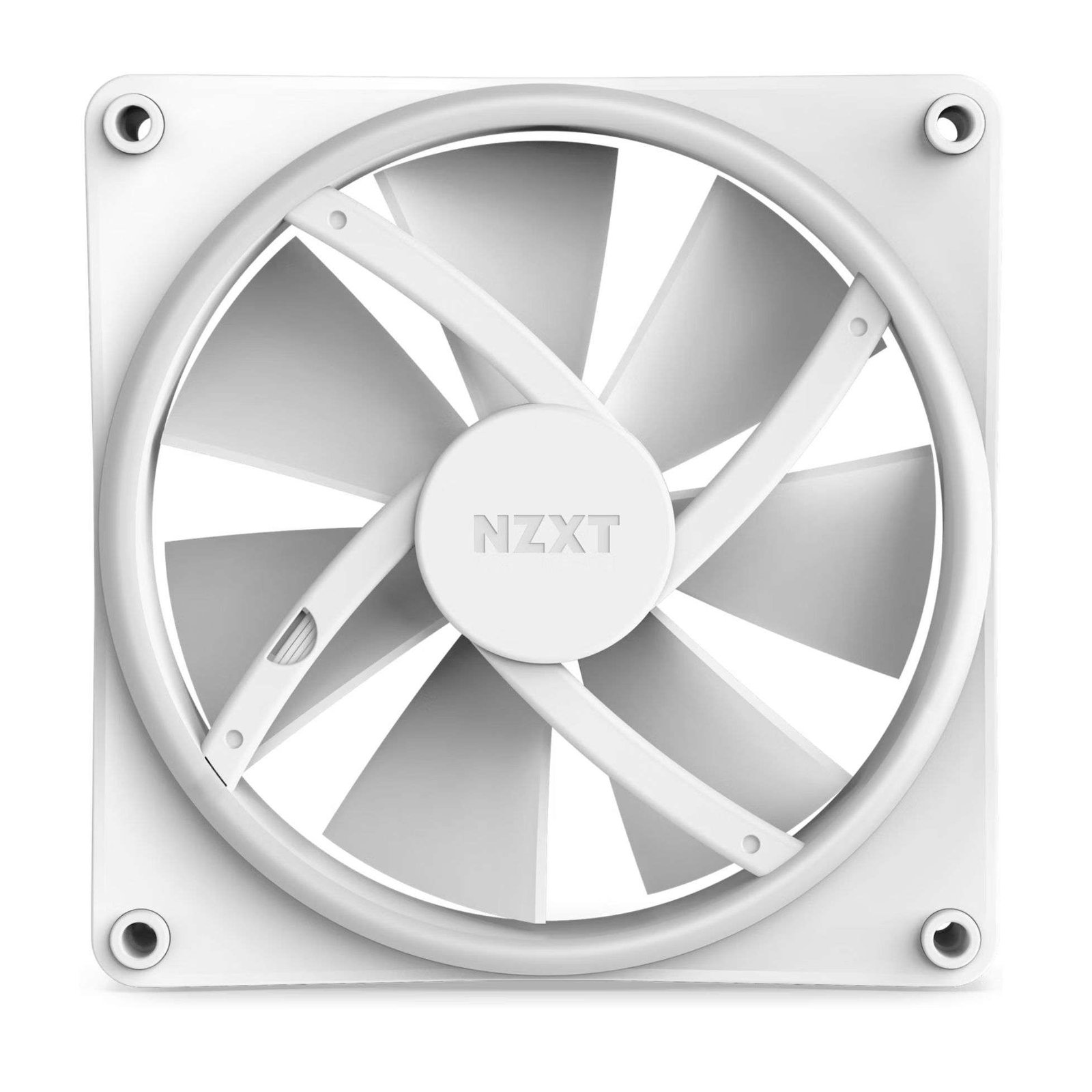 NZXT F140 RGB DUO 140mm Dual-Sided RGB Fan with RGB Controller - Single Pack, White 4