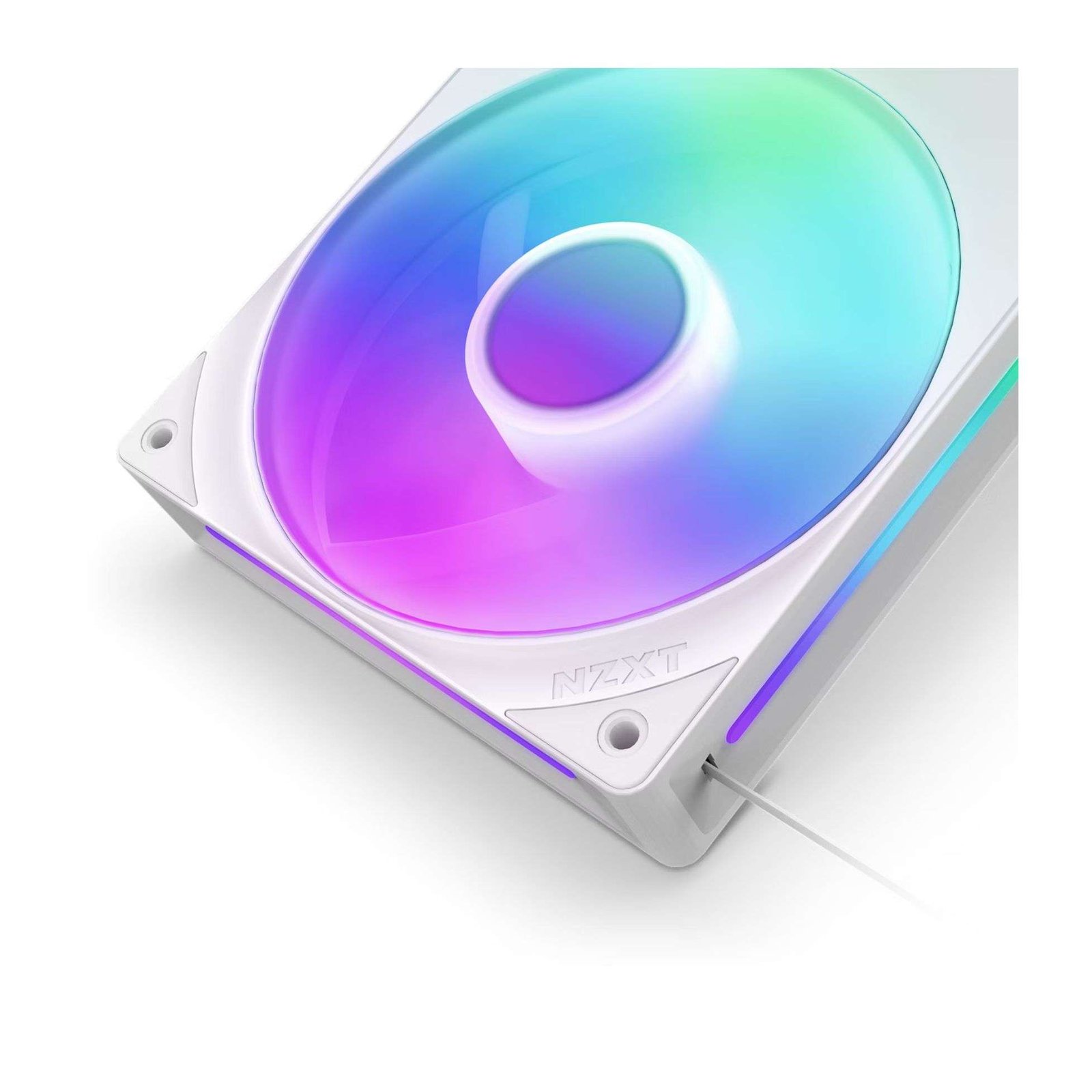 NZXT F240 RGB CORE 240mm RGB LED Fan Unit - White 4