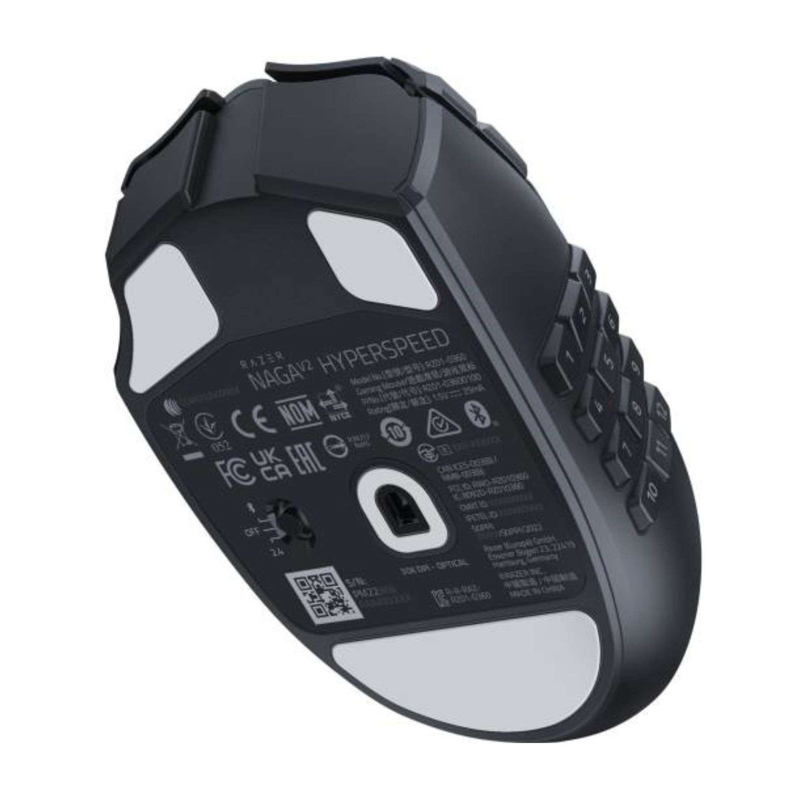 Razer Naga V2 HyperSpeed MMO Wireless Gaming Mouse – 30K DPI, 19 Programmable Buttons, Up to 400 Hours Battery Life 3