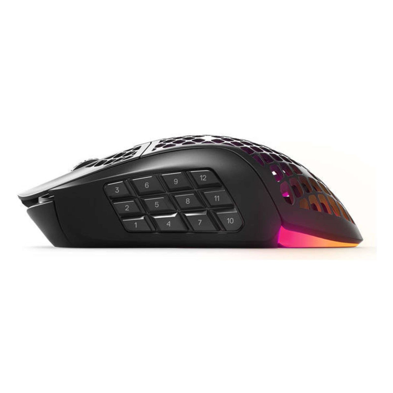 SteelSeries Aerox 9 Wireless Gaming Mouse – Ultra-Lightweight MMO Design, 18K DPI, 12 Side Buttons, 180-Hour Battery Life 4