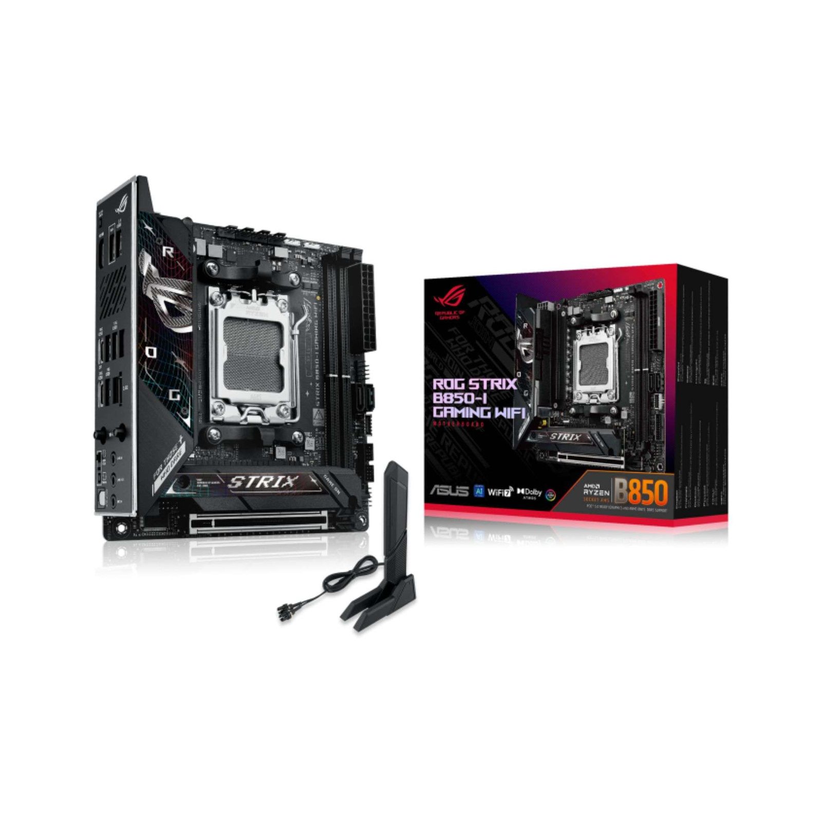 ASUS B850-I GAMING WIFI Motherboard – Compact Powerhouse for Gaming and Performance 1
