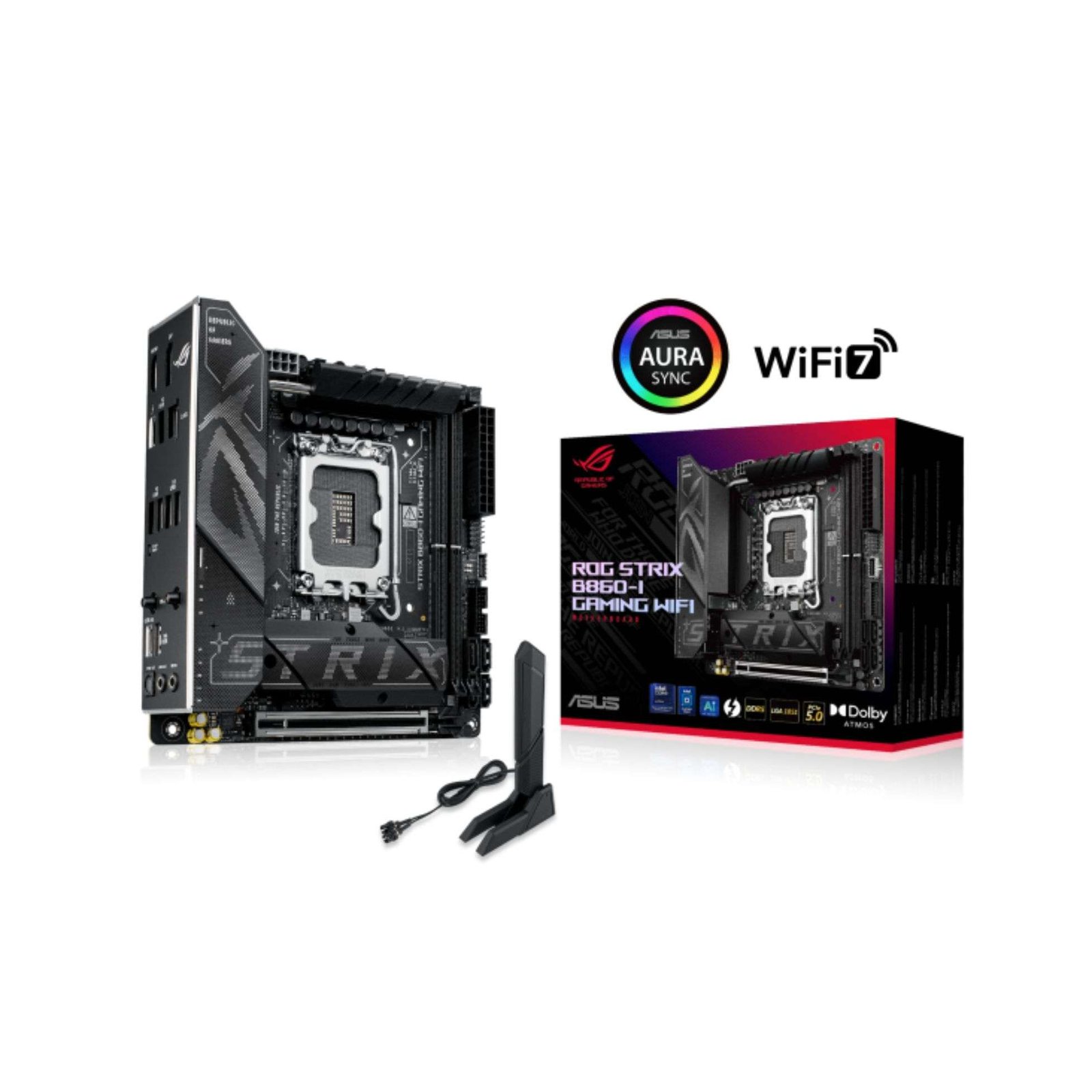 ASUS B860-I GAMING WIFI STRIX Motherboard – Compact Powerhouse for Gaming 1