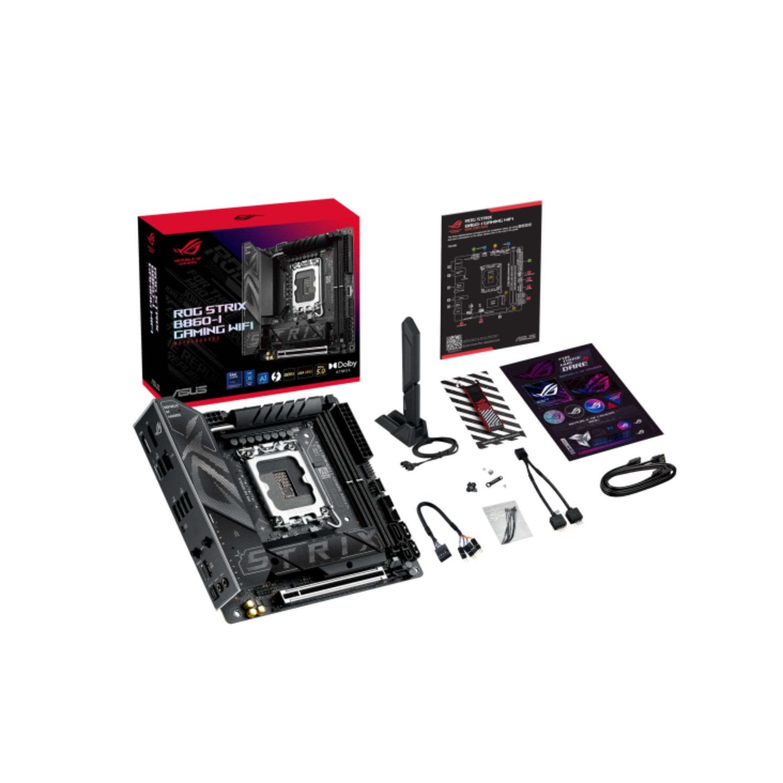 ASUS B860-I GAMING WIFI STRIX Motherboard – Compact Powerhouse for Gaming 2