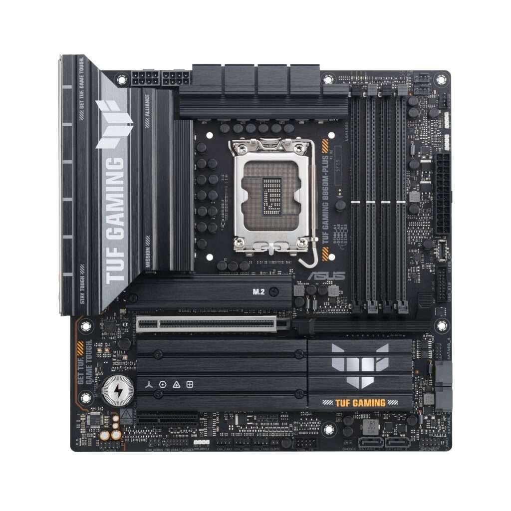 ASUS B860M-PLUS TUF Gaming Motherboard – Reliable and Compact Performance 1