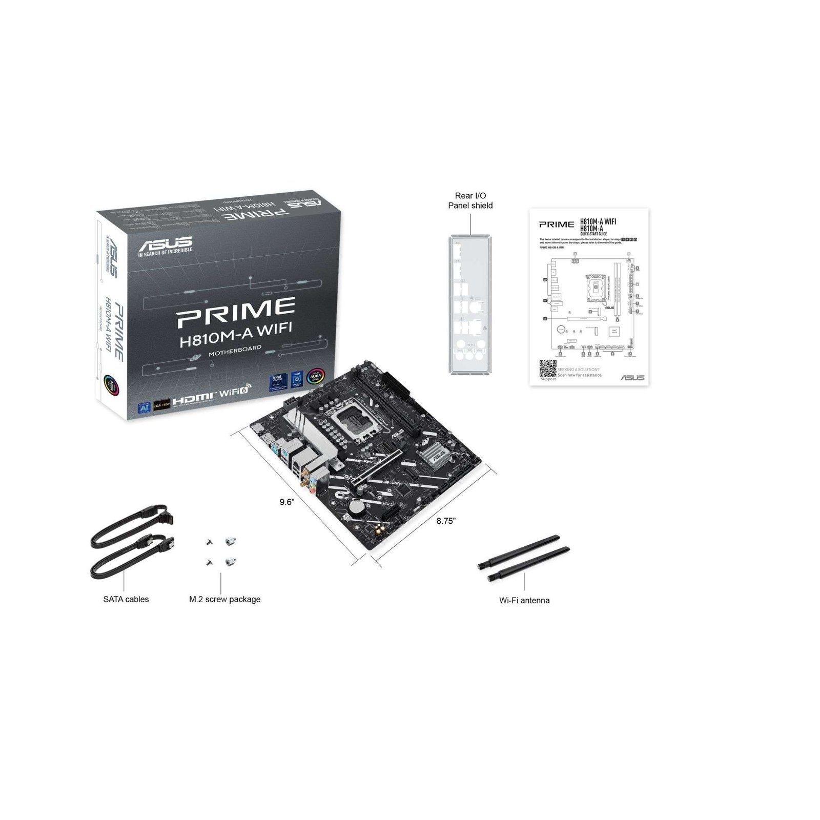 ASUS H810M-A WIFI PRIME Motherboard – Compact and Reliable Performance 2