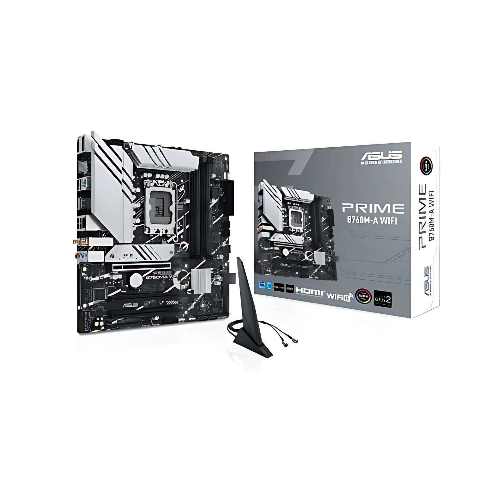 ASUS PRIME B760M-A WIFI Micro-ATX Motherboard – Intel B760 Chipset, Wi-Fi 6 1