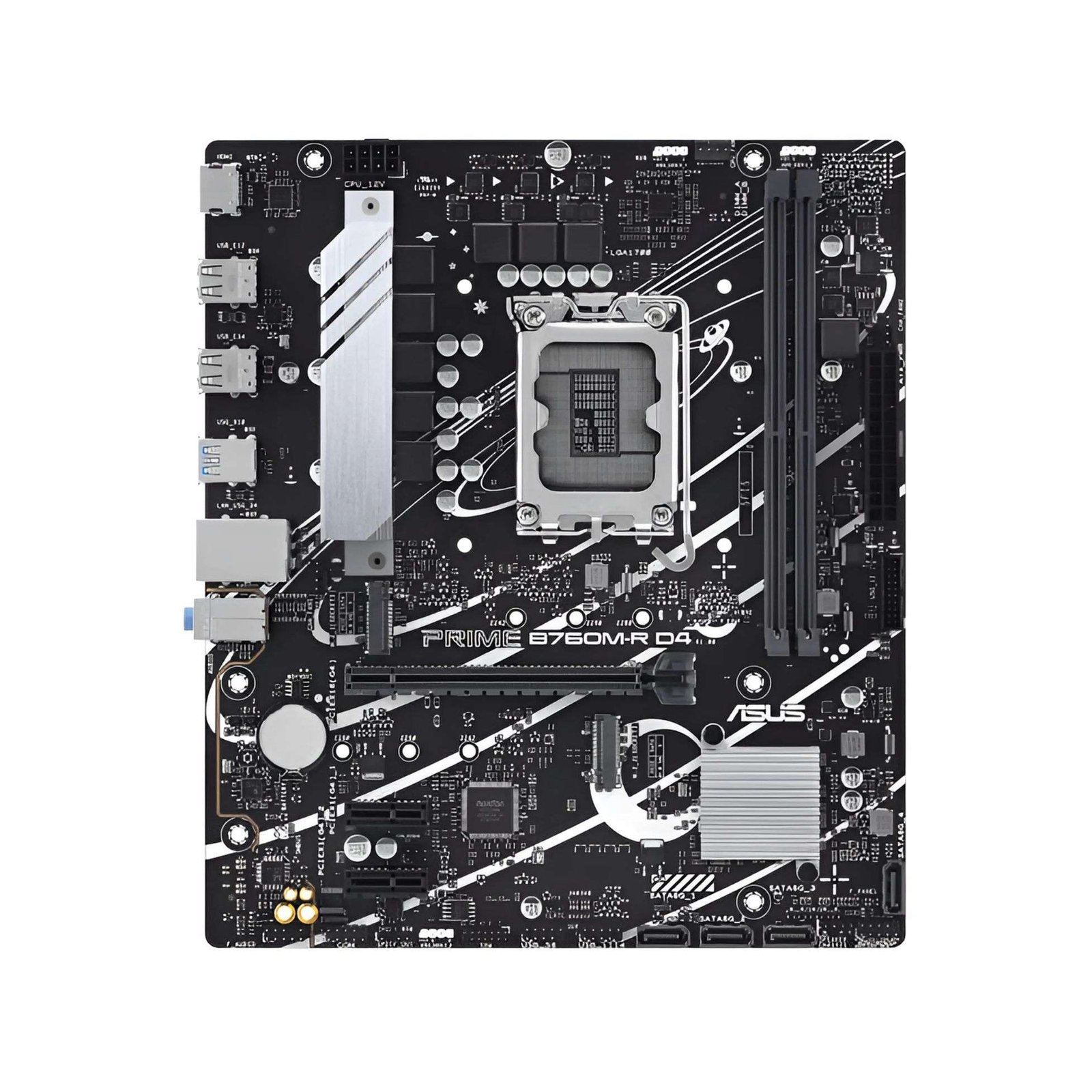 ASUS PRIME B760M-R D4 Micro-ATX Motherboard – Intel LGA 1700, DDR4, Gaming Ready 2