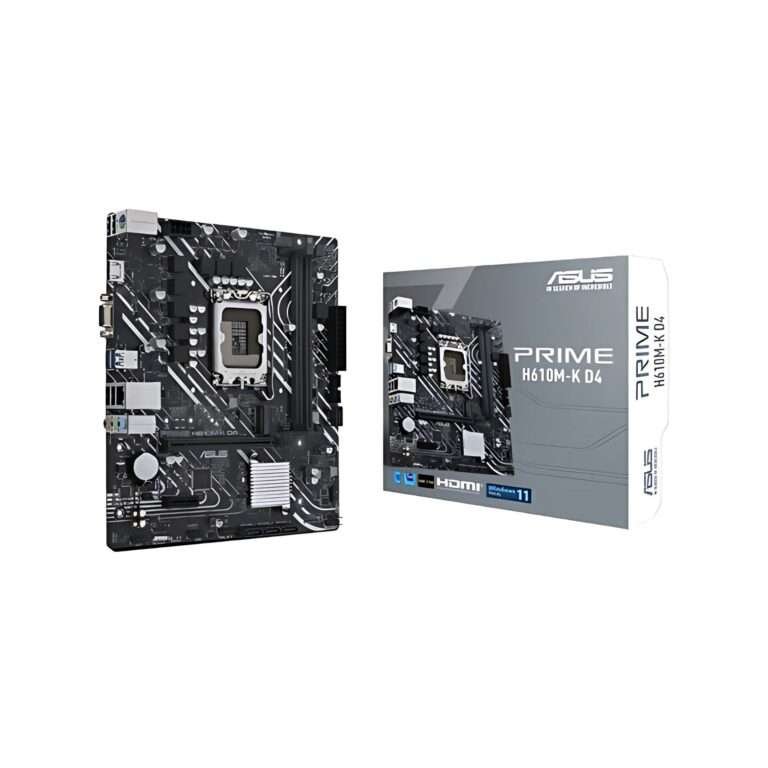 ASUS PRIME H610M-K D4 Micro-ATX Motherboard – Intel 12th & 13th Gen, DDR4 Support 1