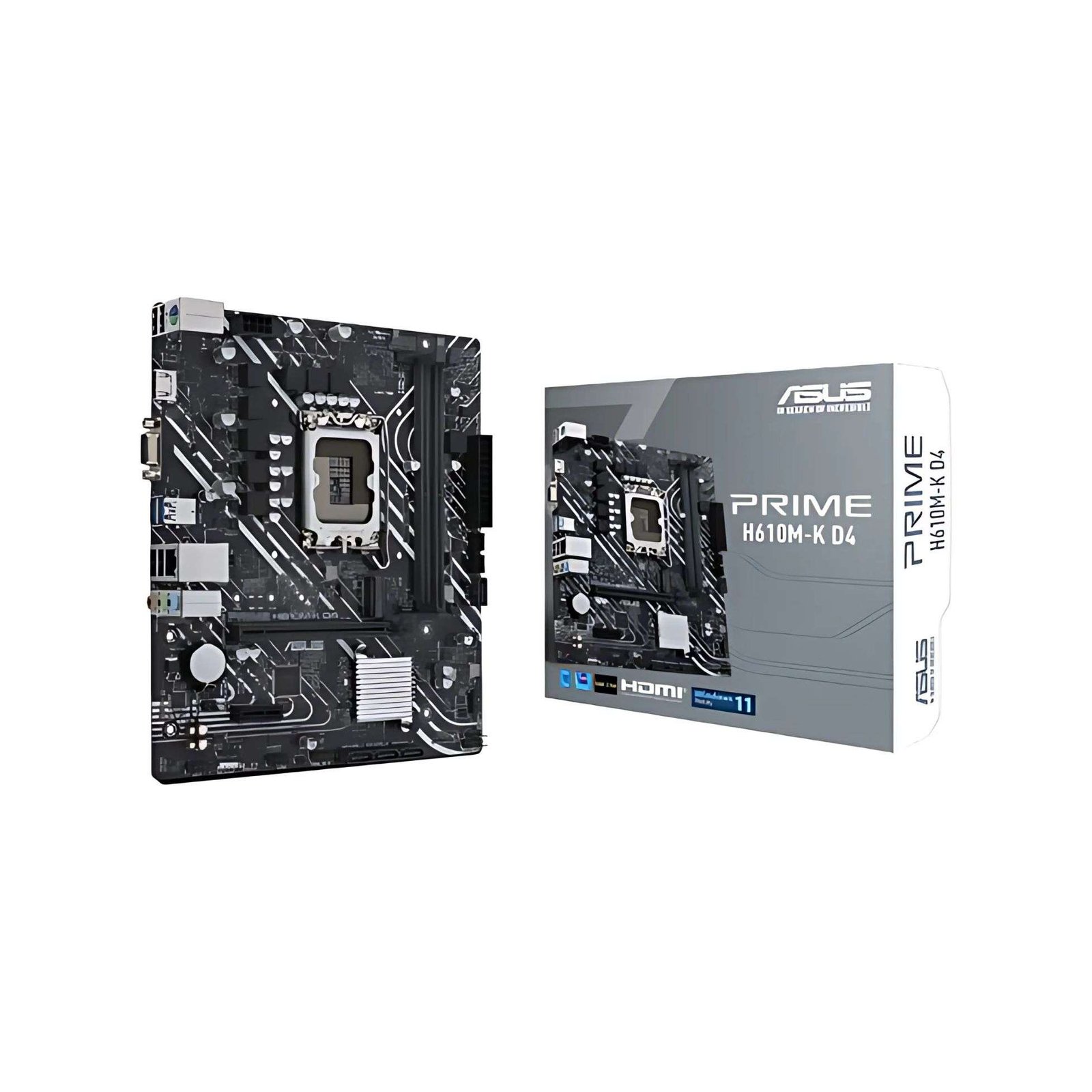 ASUS PRIME H610M-K D4 Micro-ATX Motherboard – Intel 12th & 13th Gen, DDR4 Support 1