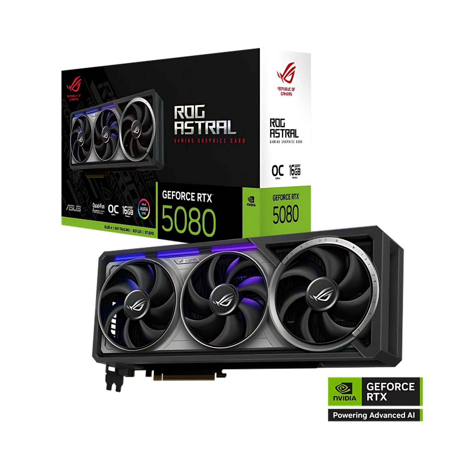 ASUS ROG Astral NVIDIA GeForce RTX 5080 OC Edition 16GB GDDR7 Graphics Card 1