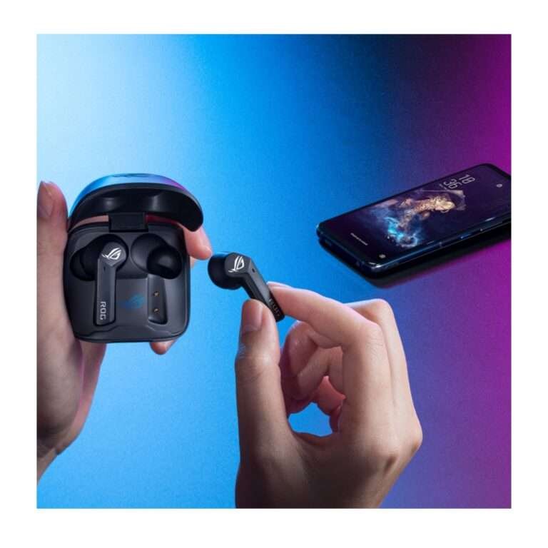 ASUS ROG Cetra True Wireless Gaming Headphones – SpeedNova Technology, Adaptive ANC, 46-Hour Battery Life 5