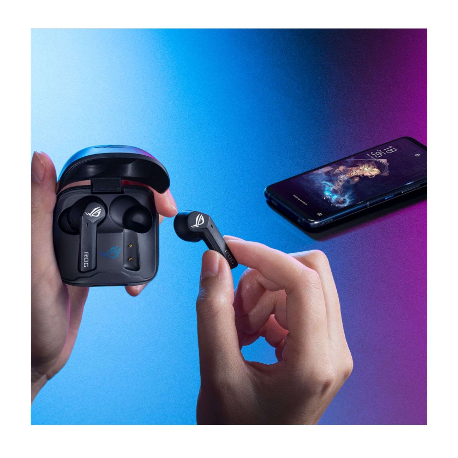 ASUS ROG Cetra True Wireless Gaming Headphones – SpeedNova Technology, Adaptive ANC, 46-Hour Battery Life 5