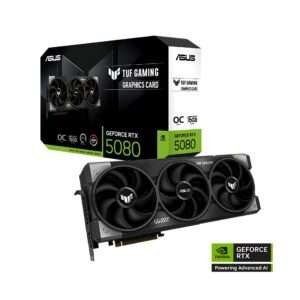 ASUS TUF Gaming NVIDIA GeForce RTX 5080 OC Edition 16GB GDDR7 Graphics Card 1