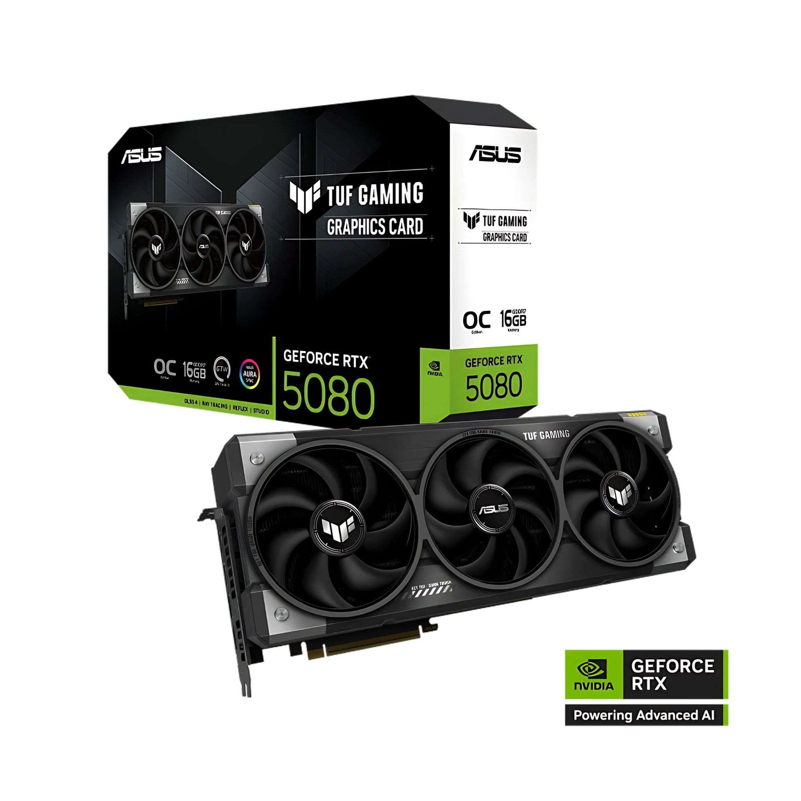 ASUS TUF Gaming NVIDIA GeForce RTX 5080 OC Edition 16GB GDDR7 Graphics Card 1