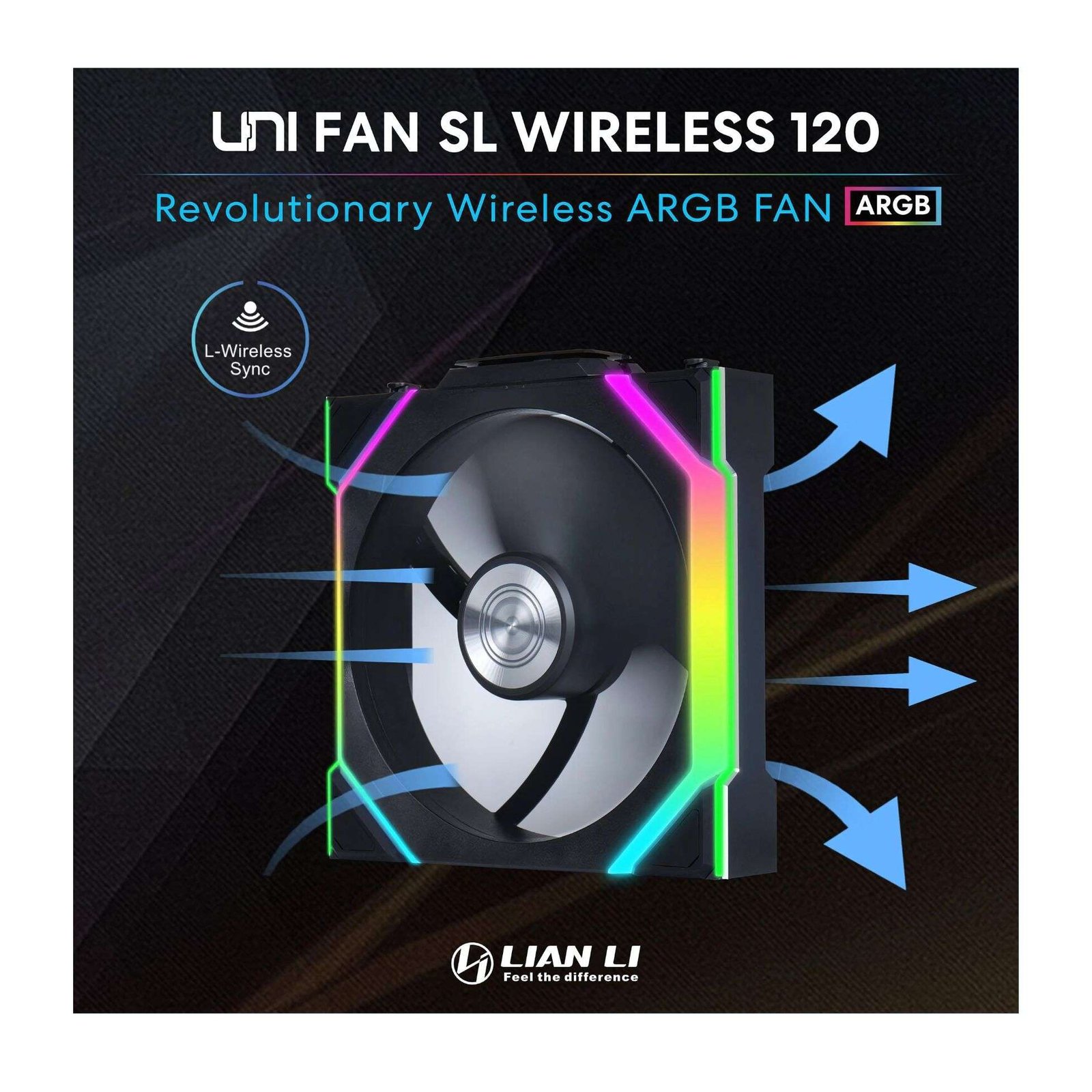 Lian Li UNI FAN SL Wireless 3-Pack 120mm Case Fans 3