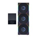 Lian Li UNI FAN TL 120 LCD Triple Pack – Black, High-Performance Case Fans with LCD Display 1