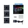Lian Li UNI FAN TL 120 LCD Triple Pack – Black, High-Performance Case Fans with LCD Display 2