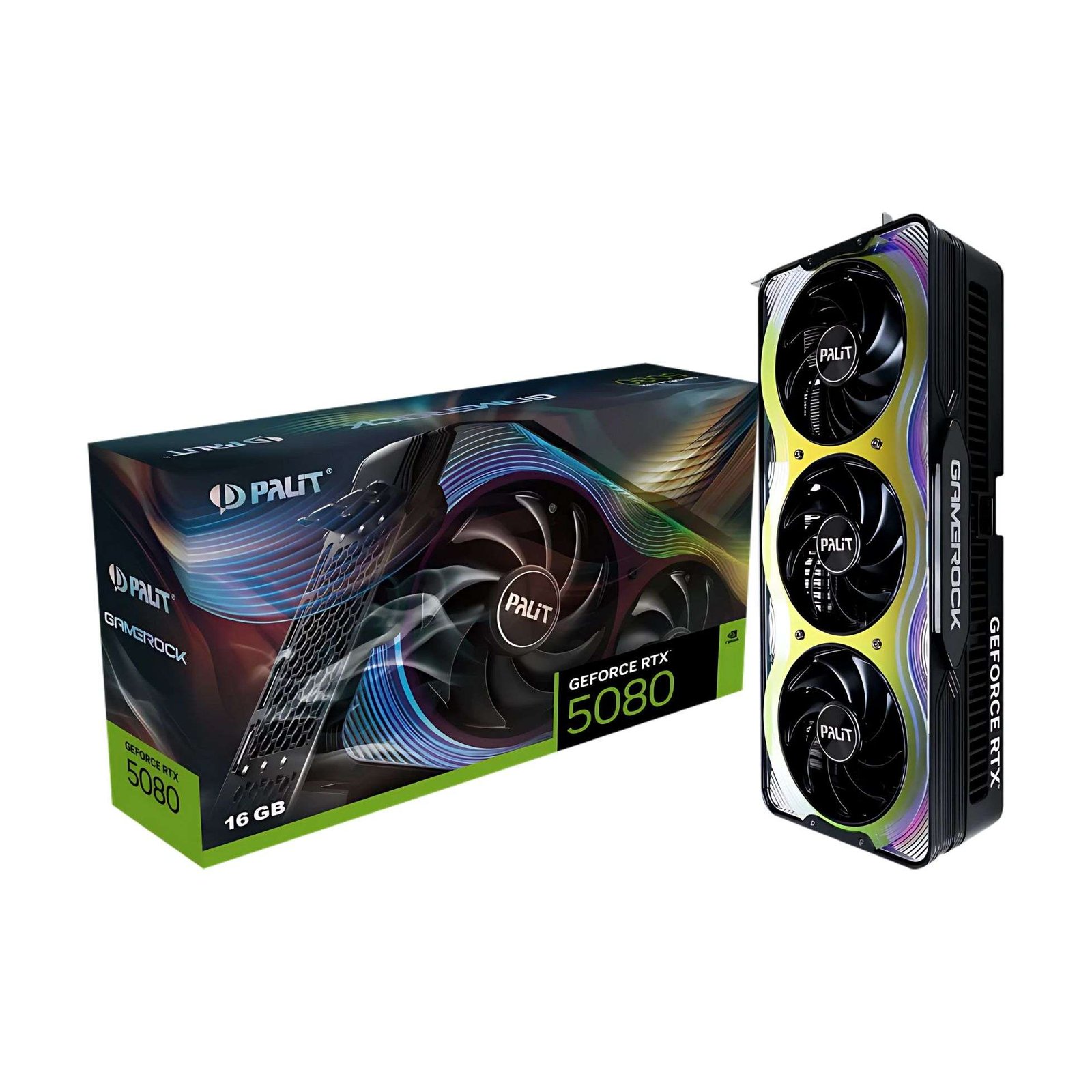 Palit NVIDIA GeForce RTX 5080 GameRock 16GB GDDR7 Graphics Card – Ultimate Gaming Performance 1
