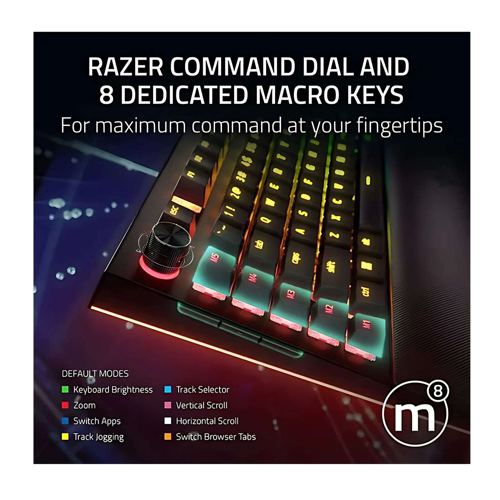 Razer BlackWidow V4 Pro Wired Gaming Keyboard – Precision with Green Mechanical Switches 2