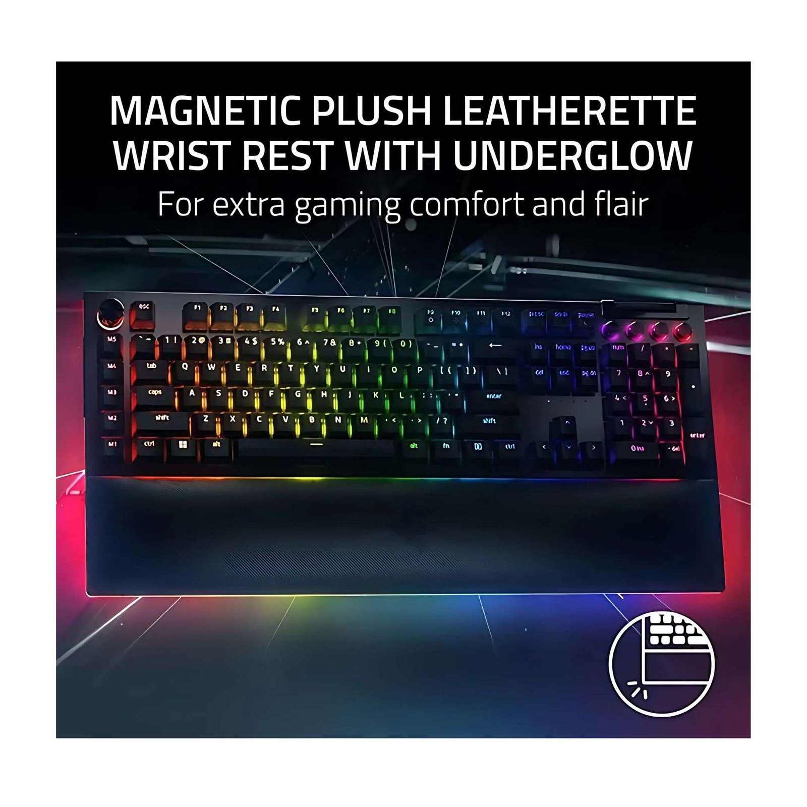 Razer BlackWidow V4 Pro Wired Gaming Keyboard – Precision with Green Mechanical Switches 4