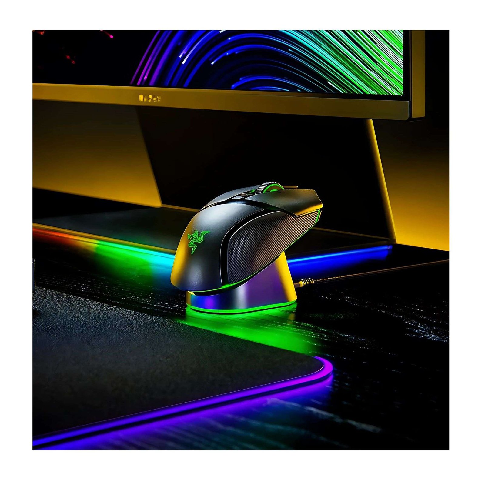 Razer Mouse Dock Pro with Wireless Charging Puck – Magnetic Charging & 8K Hz HyperPolling 3