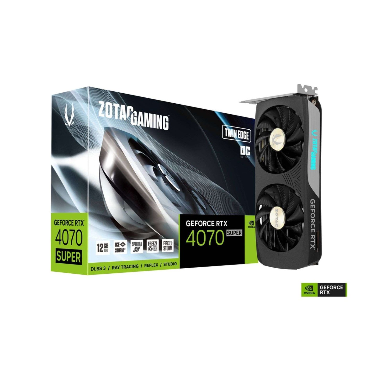 ZOTAC GAMING GeForce RTX 4070 SUPER Twin Edge 12GB GDDR6X Graphics Card 1