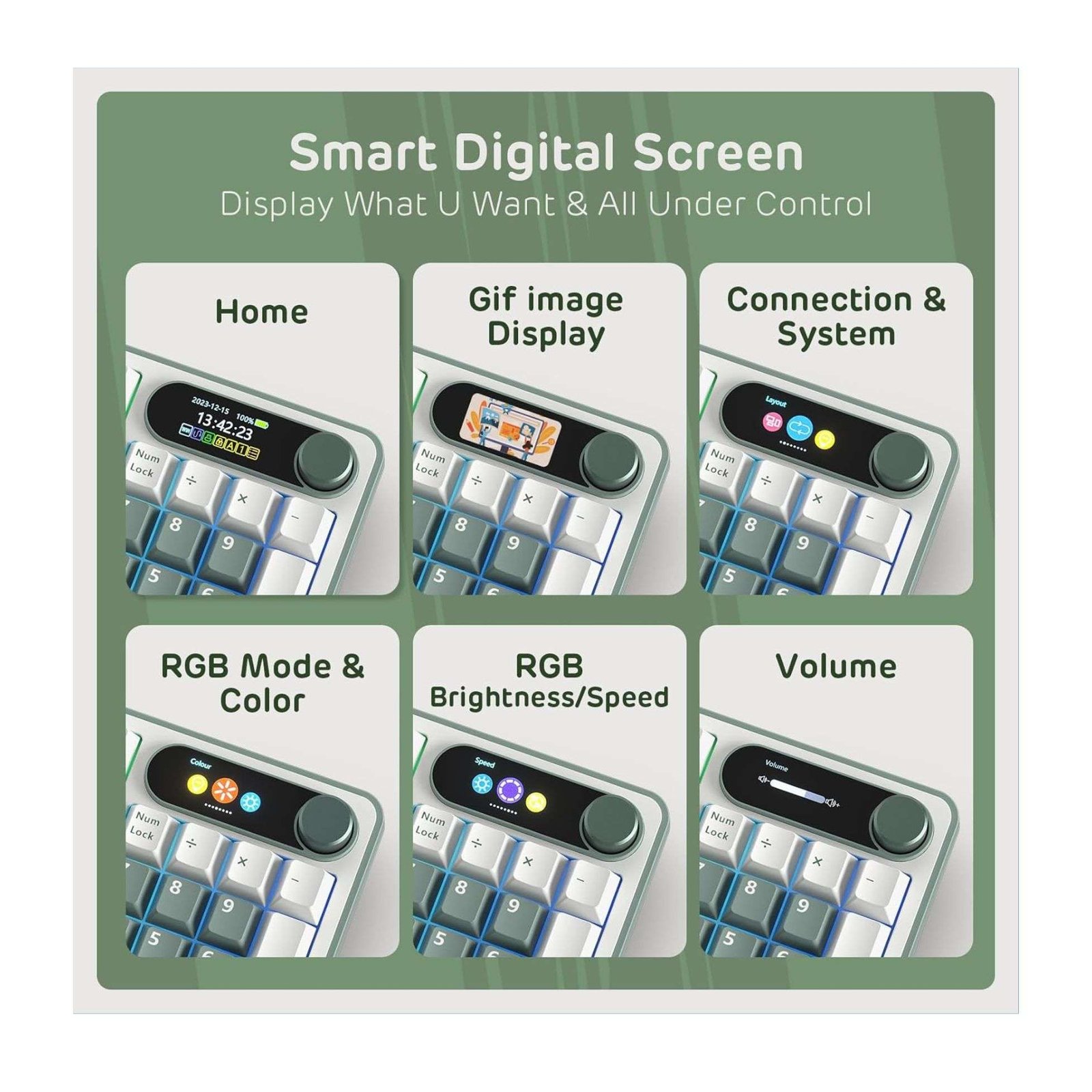 RK ROYAL KLUDGE S98 Mechanical Keyboard – 96% Wireless with Smart Display & Knob 4 RK ROYAL KLUDGE S98 Mechanical Keyboard – 96% Wireless with Smart Display & Knob 4