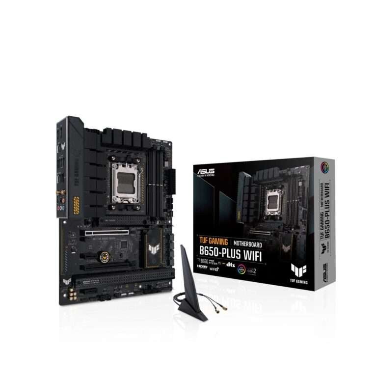 ASUS TUF Gaming B650-Plus WiFi DDR5 ATX Motherboard – AM5, PCIe 4.0, WiFi 6E, 2.5Gb Ethernet 1