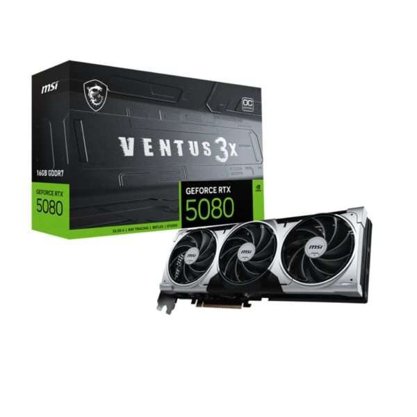 MSI GeForce RTX 5080 16G VENTUS 3X OC PLUS – High-Performance Gaming & AI GPU
