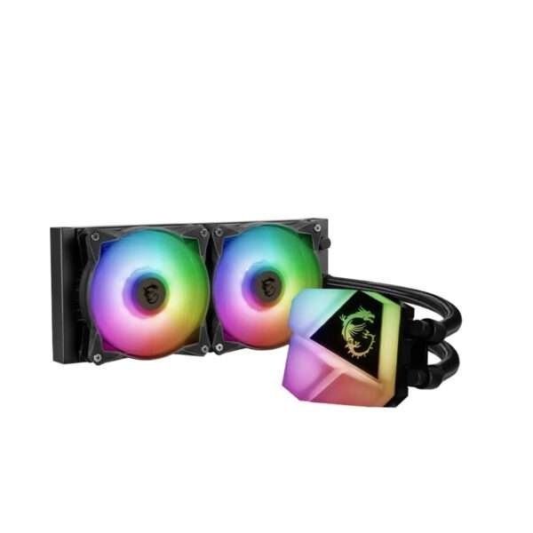 MSI MAG CORELIQUID C240 240mm ARGB Liquid CPU Cooler – High-Performance Cooling with Dual Fans 5
