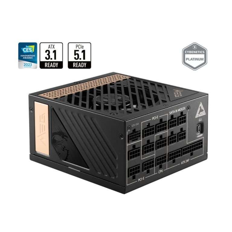 MSI MEG Ai1300P PCIe 5.0 – 1300W Platinum Fully Modular Power Supply 1