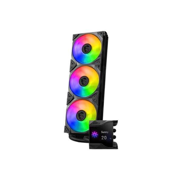 MSI MPG CORELIQUID D360 AIO Liquid Cooler – 360mm Radiator, 2.4 IPS Display, ARGB 2