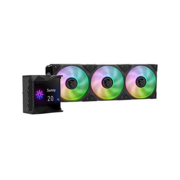 MSI MPG CORELIQUID D360 AIO Liquid Cooler – 360mm Radiator, 2.4 IPS Display, ARGB 5
