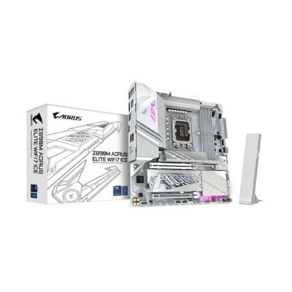 GIGABYTE Z890M AORUS ELITE WIFI7 – LGA 1851, DDR5, PCIe 5.0, mATX Motherboard