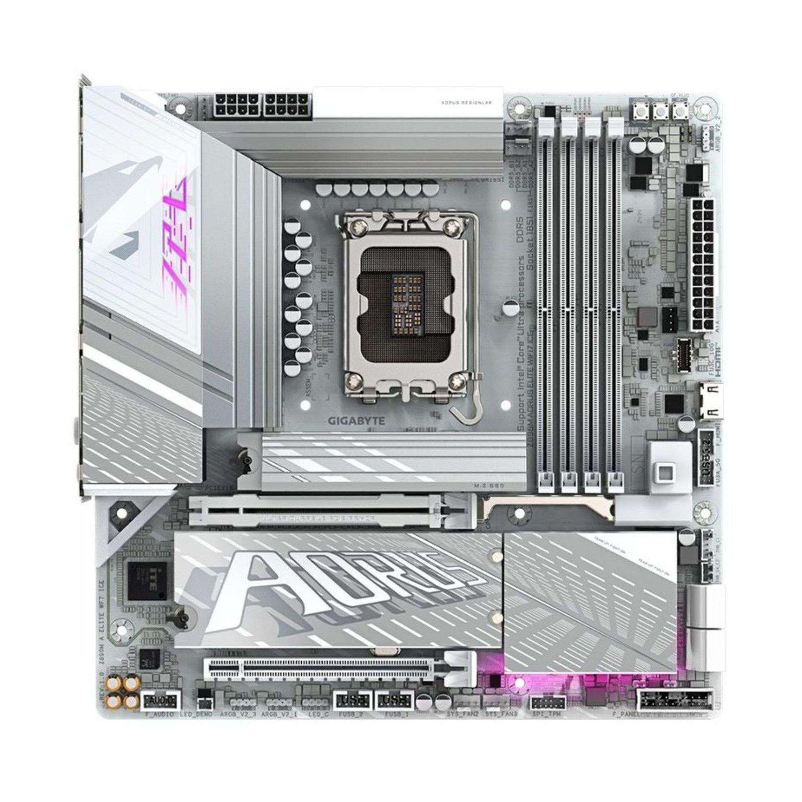 GIGABYTE Z890M AORUS ELITE WIFI7 – LGA 1851, DDR5, PCIe 5.0, mATX Motherboard 1 GIGABYTE Z890M AORUS ELITE WIFI7 – LGA 1851, DDR5, PCIe 5.0, mATX Motherboard 1