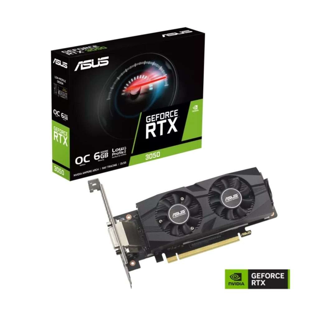ASUS GeForce RTX 3050 LP BRK OC Edition 6GB GDDR6 | Compact & Powerful Gaming GPU