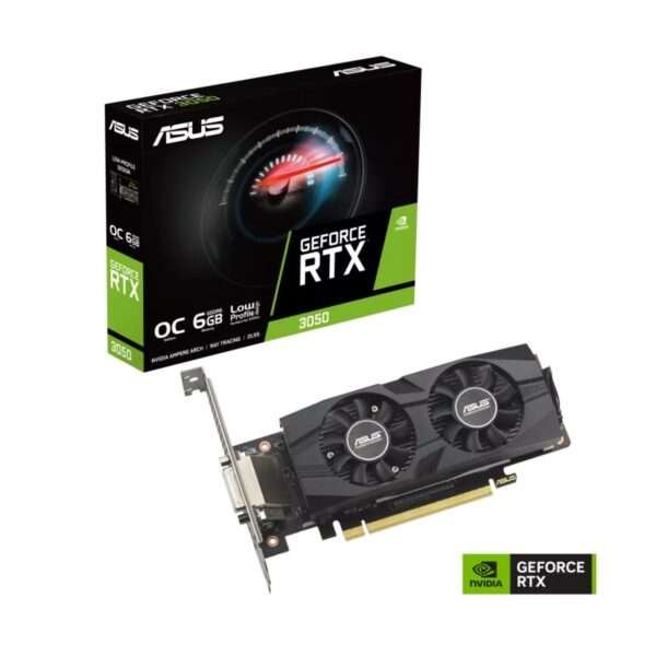 ASUS GeForce RTX 3050 LP BRK OC Edition 6GB GDDR6 | Compact & Powerful Gaming GPU