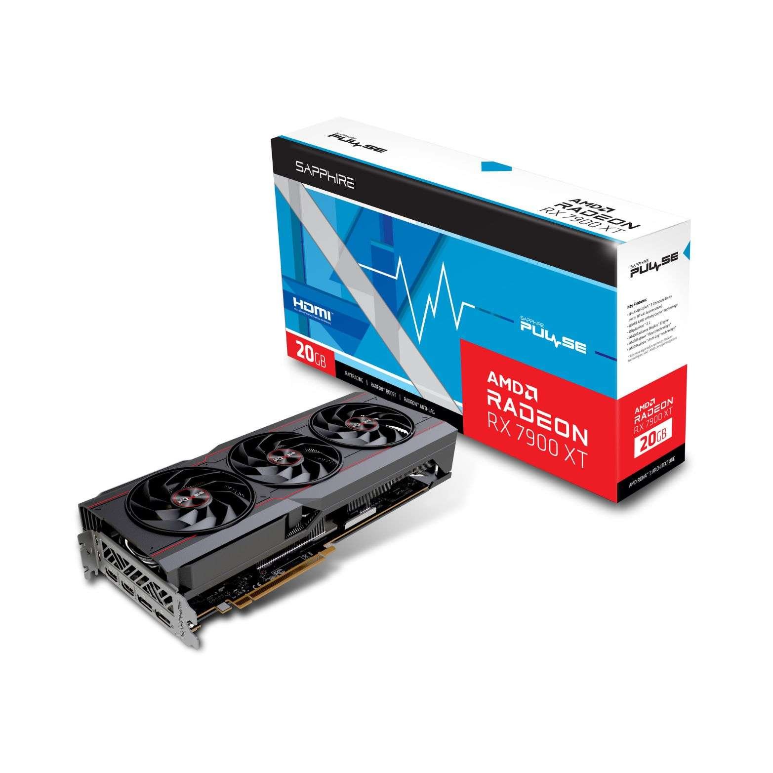 SAPPHIRE PULSE AMD Radeon™ RX 7900 XT 20GB GDDR6 Graphics Card