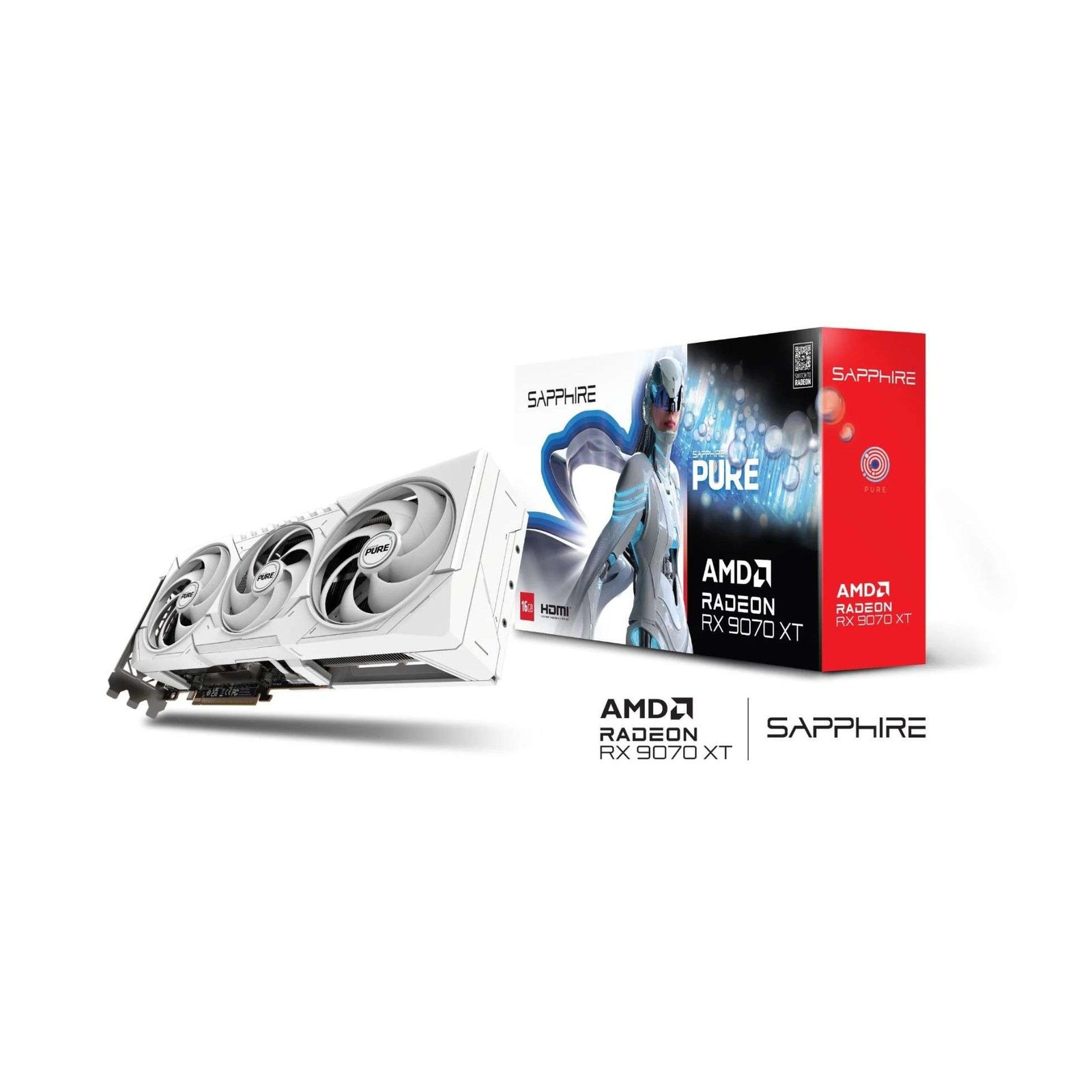 Sapphire PURE AMD Radeon RX 9070 XT Graphics Car