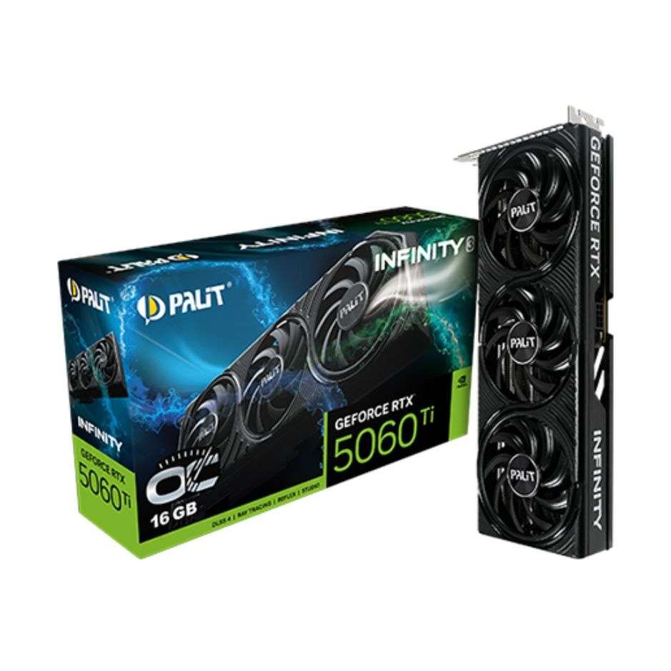 Palit GeForce RTX 5060 Ti Infinity 3 OC 16GB GDDR7 Graphics Card