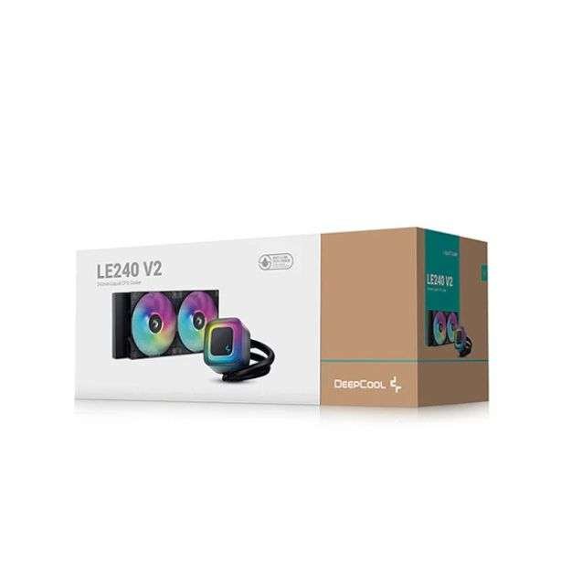 DeepCool LE240 V2 Black 240mm ARGB AIO Liquid CPU Cooler DeepCool LE240 V2 Black 240mm ARGB AIO Liquid CPU Cooler