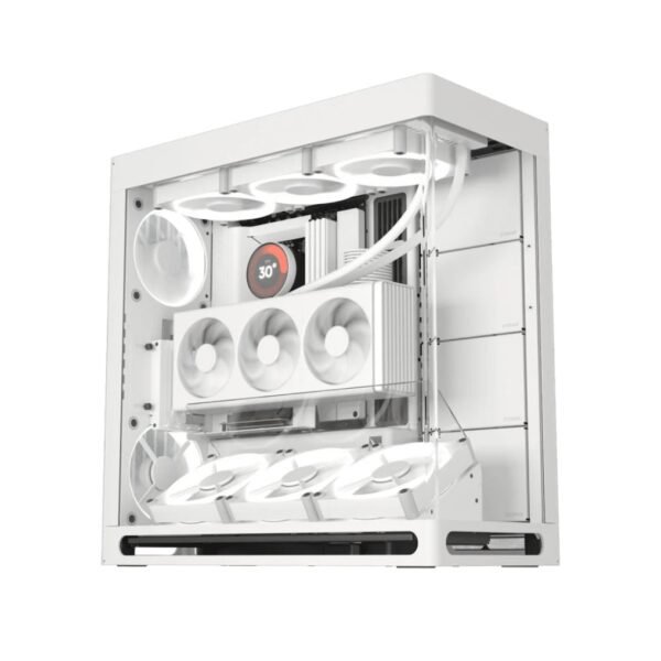 HAVN HS 420 VGPU Edition Mid-Tower Computer Case – White